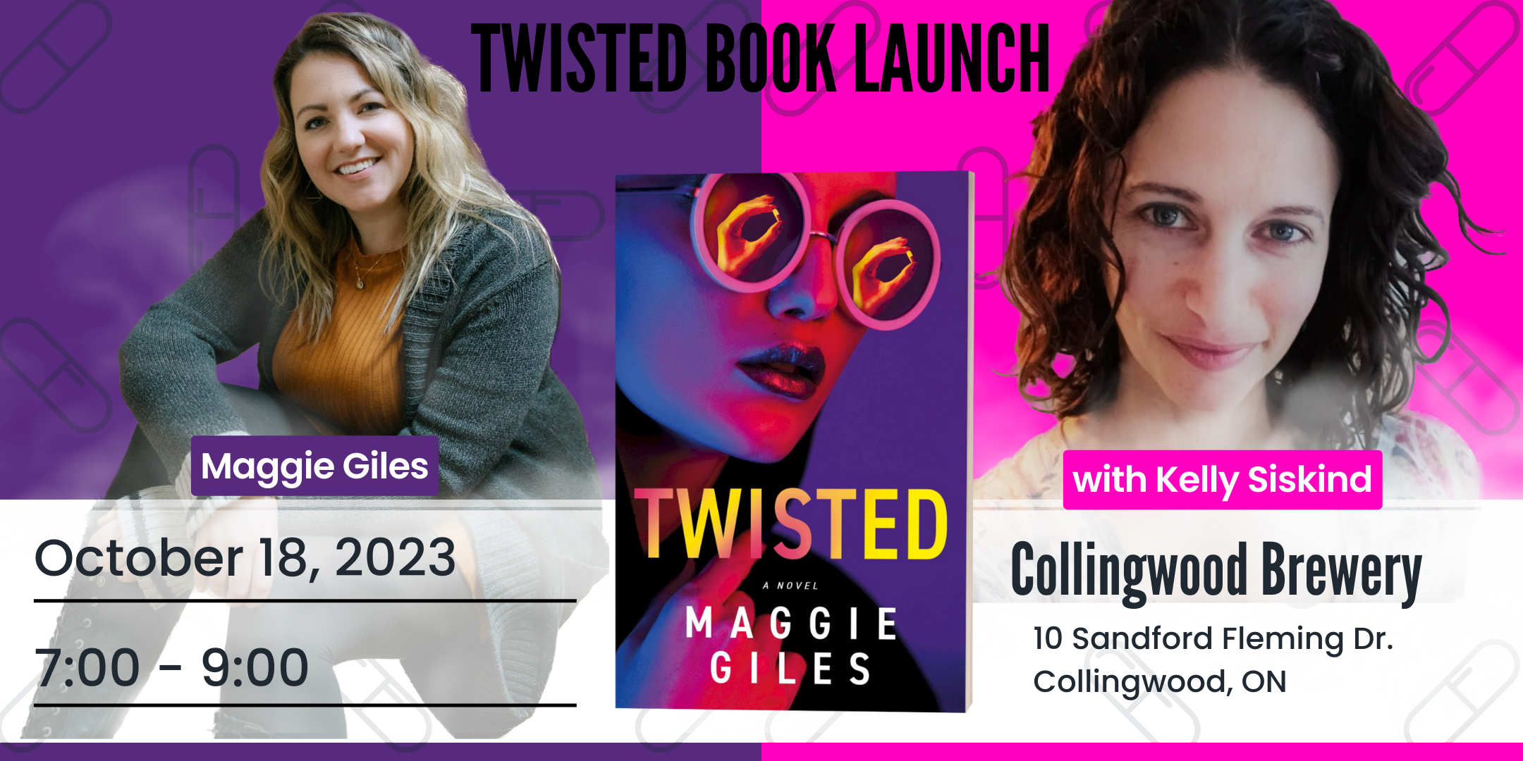 Collingwood Twisted Book Launch (2160 × 1080 px)